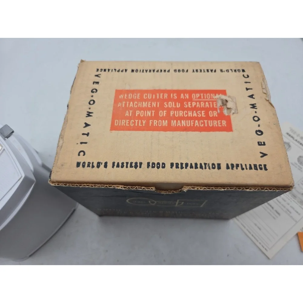Vintage 1963 VEG-O-MATIC Food Preparer Slice Dice With Box Instructions